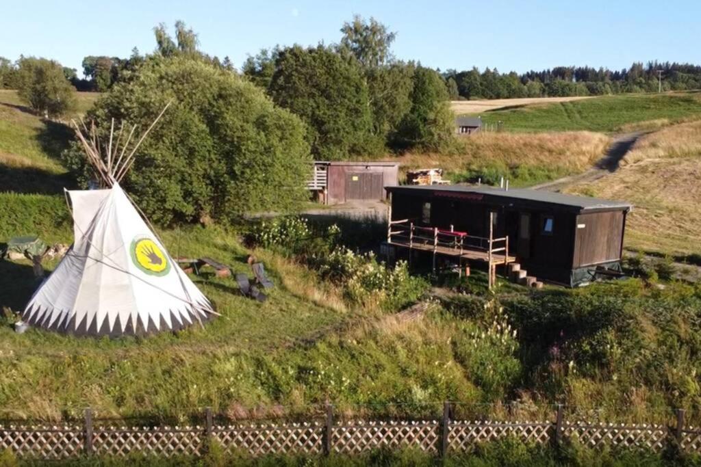 Apartmán Tiny House Mit Indianerzelt Und Lagerfeuer Im Harz Benneckenstein Exteriér fotografie